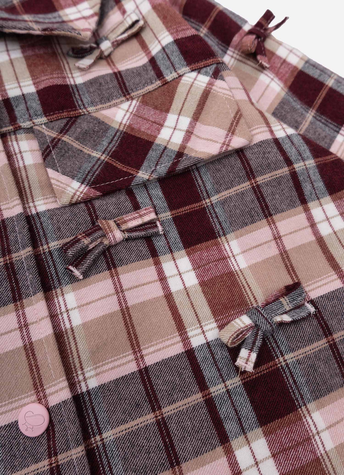 Camisa Xadrez Multi Laçinhos Aplicados