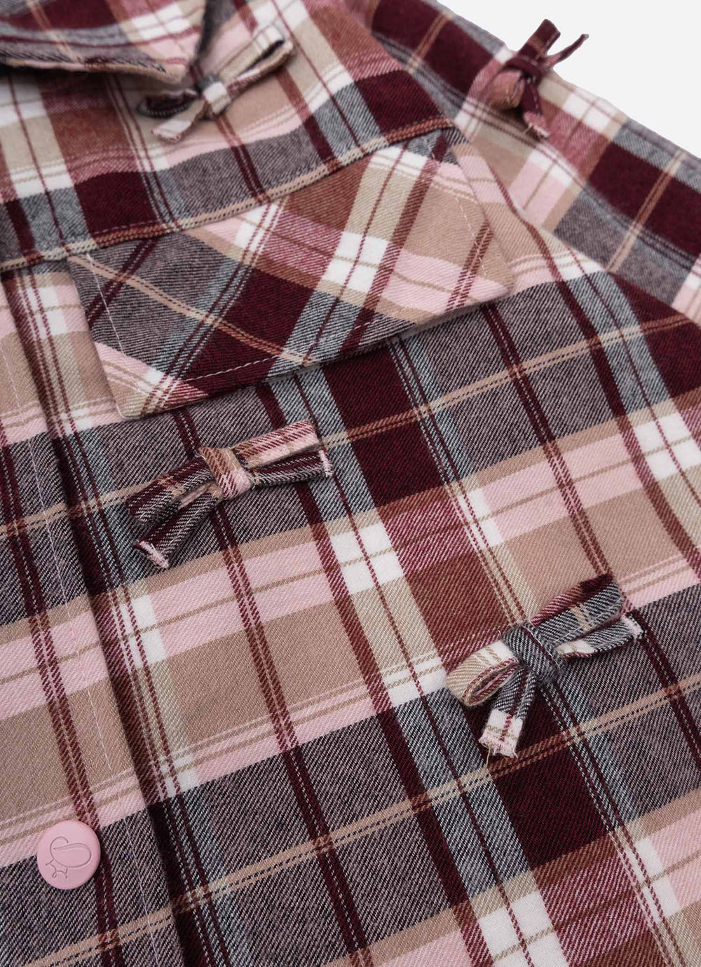 Camisa Xadrez Multi Laçinhos Aplicados