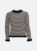 Blusa Tricot Canelada Listrada Cristal