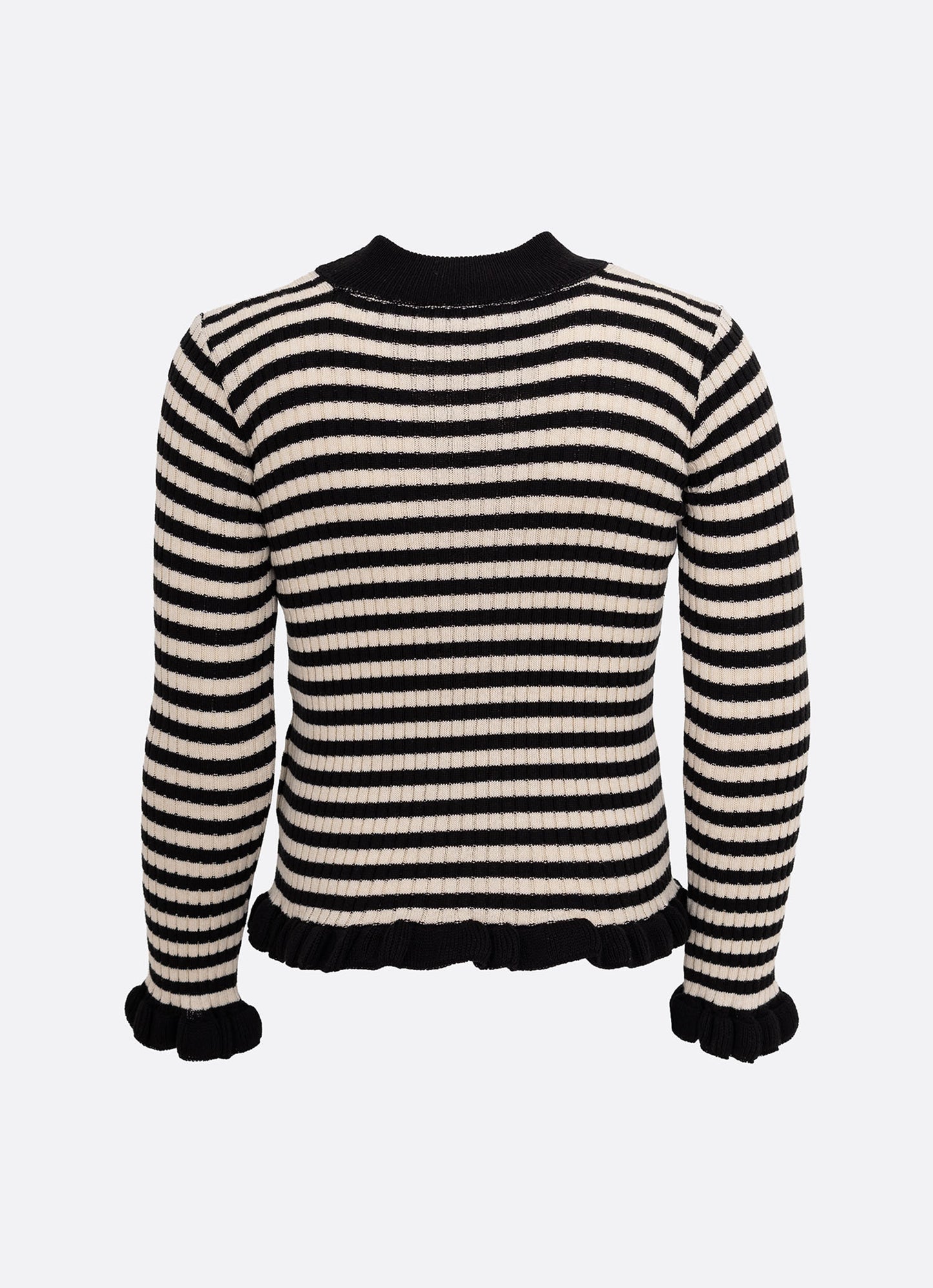 Blusa Tricot Canelada Listrada Cristal