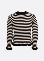 Blusa Tricot Canelada Listrada Cristal