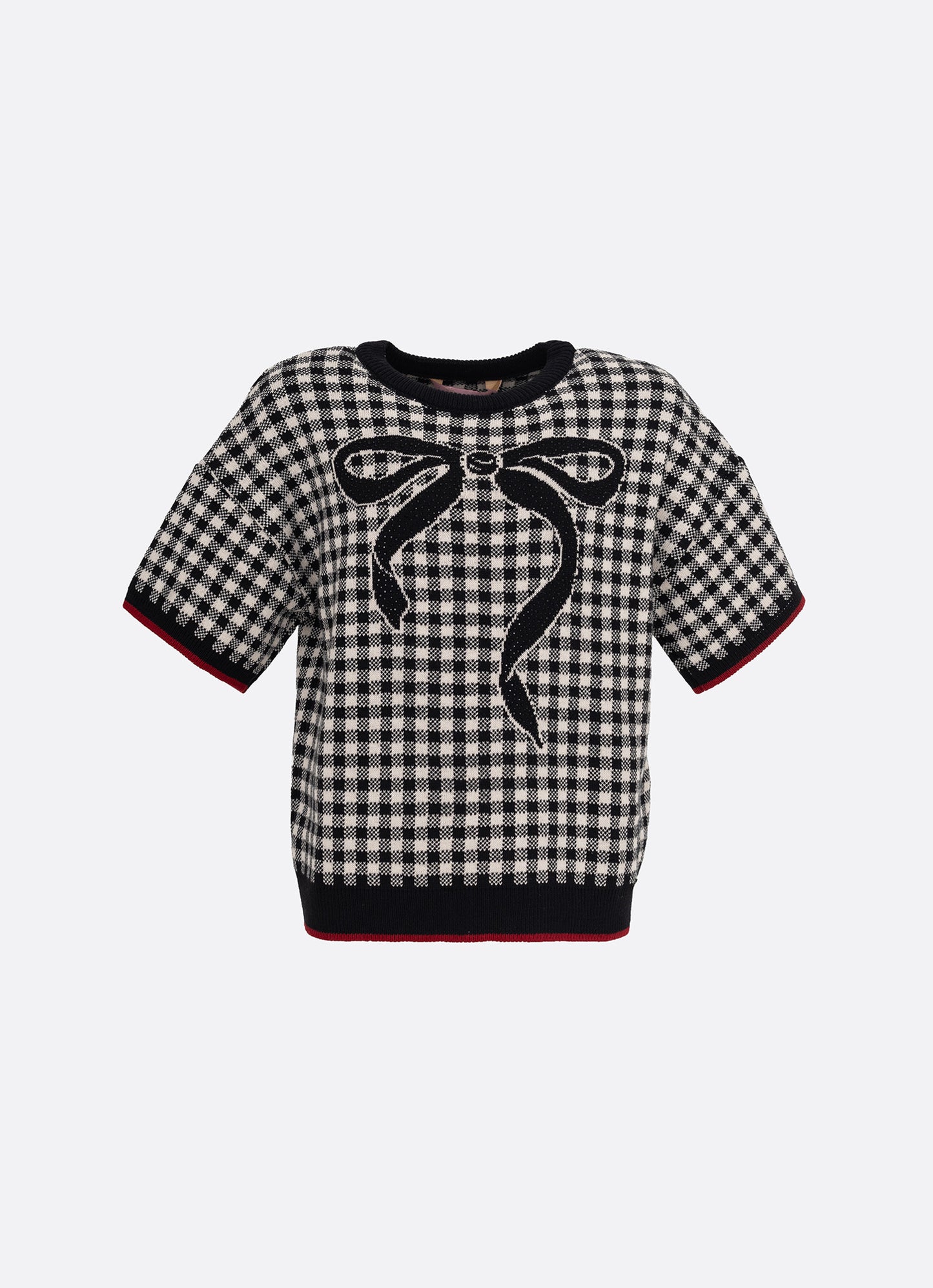 Blusa Tricot Xandrez Laço Cristal