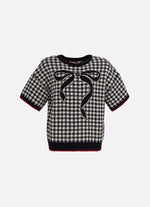 Blusa Tricot Xandrez Laço Cristal