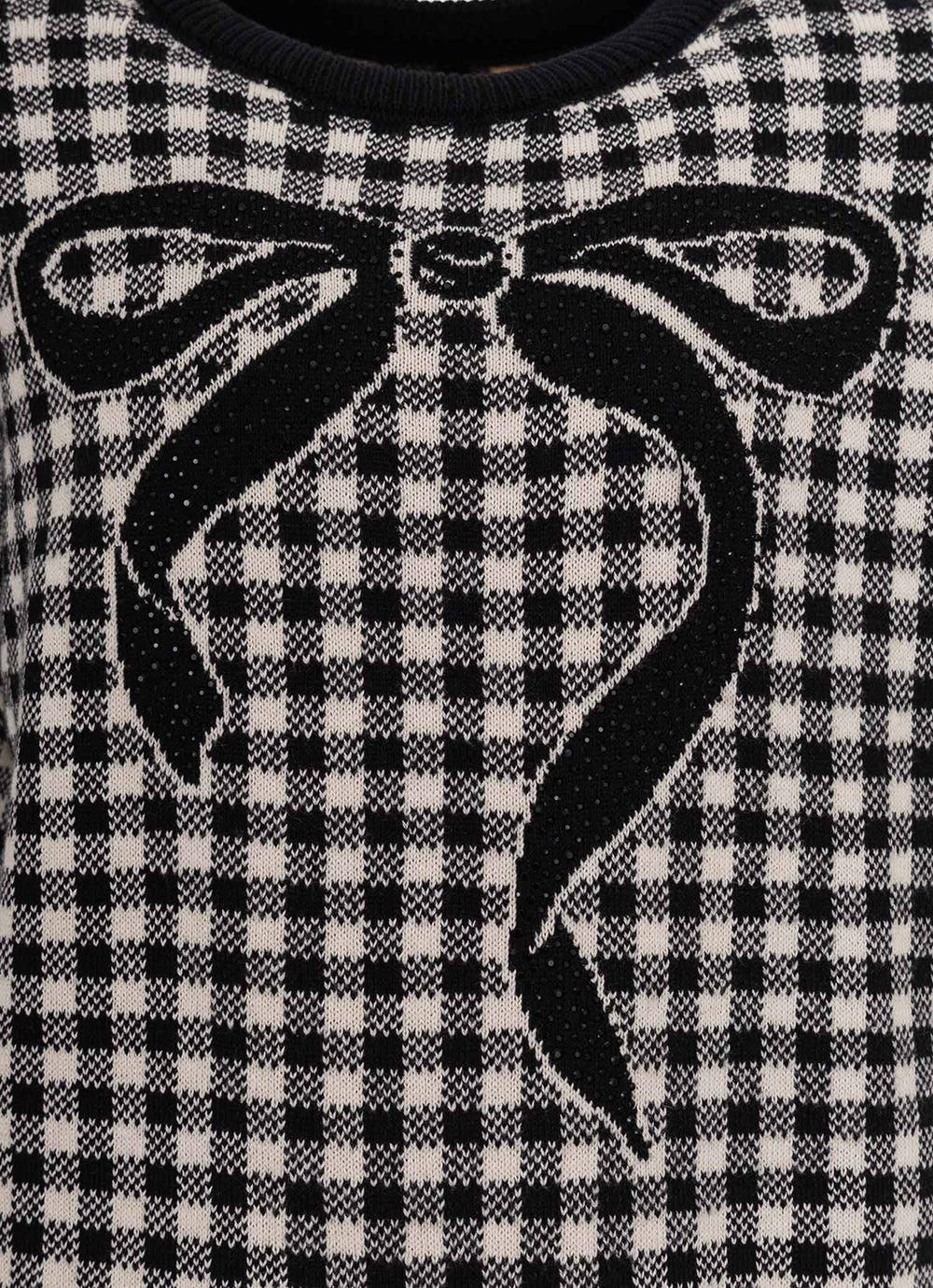 Blusa Tricot Xandrez Laço Cristal