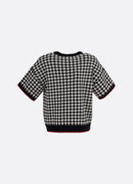 Blusa Tricot Xandrez Laço Cristal