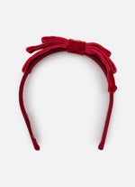 Arco Laço Triplo Veludo