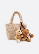 Bolsa Pele Chaveiros Urso e Cachorro