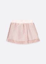 Saia Short Camurça Com Pele
