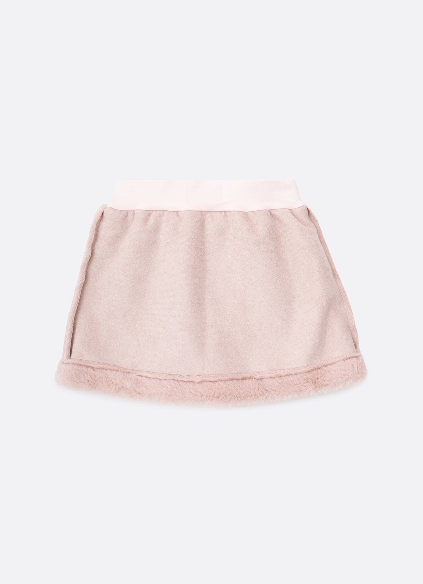 Saia Short Camurça Com Pele