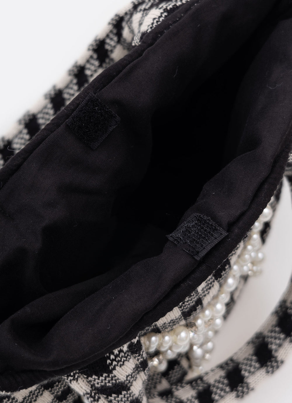 Bolsa Tricot Xadrez Laço