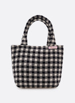 Bolsa Tricot Xadrez Laço