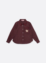 Maxi Camisa Xadrez Patche Cachorrinho