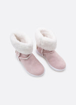 Bota Camurça Pele Cristais