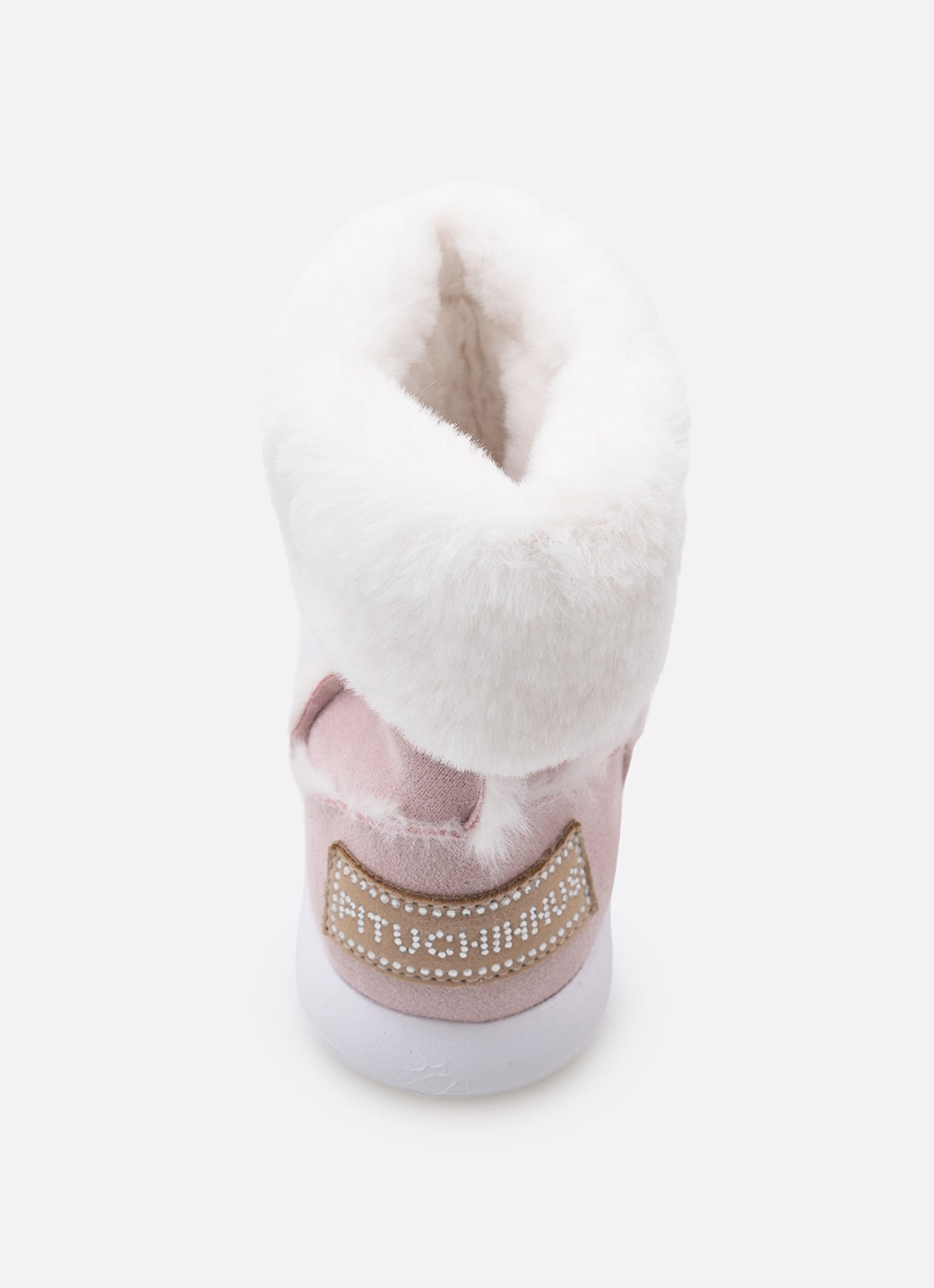 Bota Camurça Pele Cristais