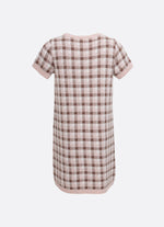 Vestido Tricot Xadrez Ursinha Cristal