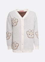 Maxi Casaco Tricot Multi Tosto Ursinhas Cristal