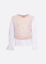 Blusa Tricot Floral Ursinha