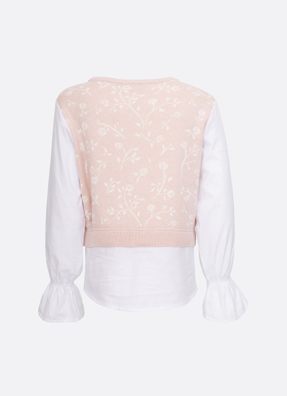 Blusa Tricot Floral Ursinha