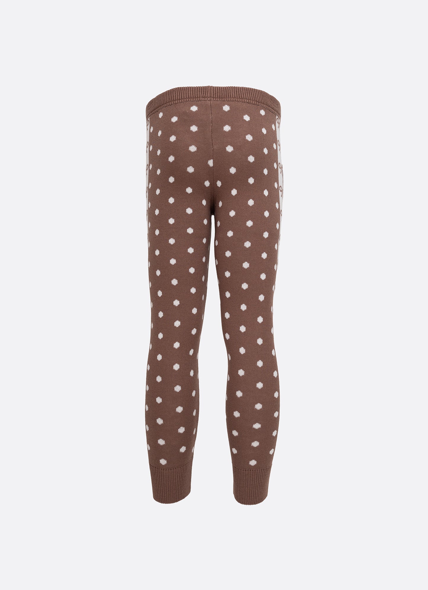 Jogging Tricot Poá Faixa Lateral Laços