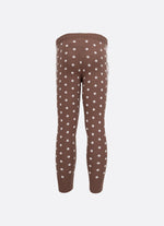 Jogging Tricot Poá Faixa Lateral Laços