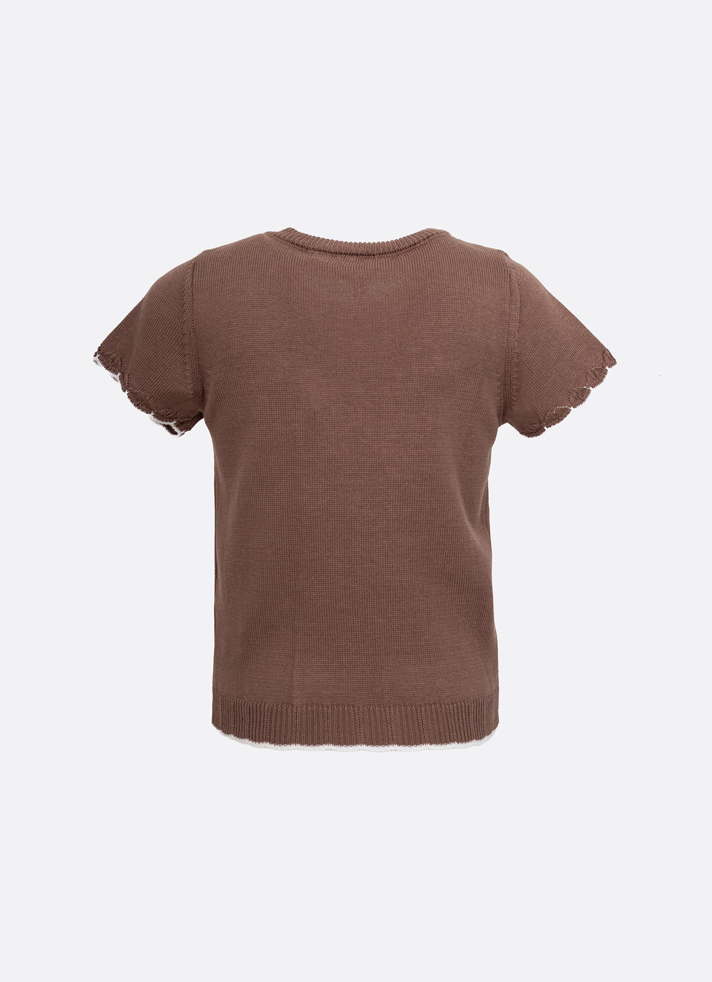 Blusa Tricot Maxi Laço Bordado