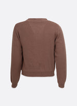 Casaco Tricot Laços Bordados
