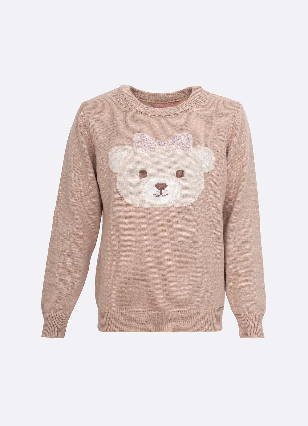 Blusa Tricot Rosto Ursinha Cristal
