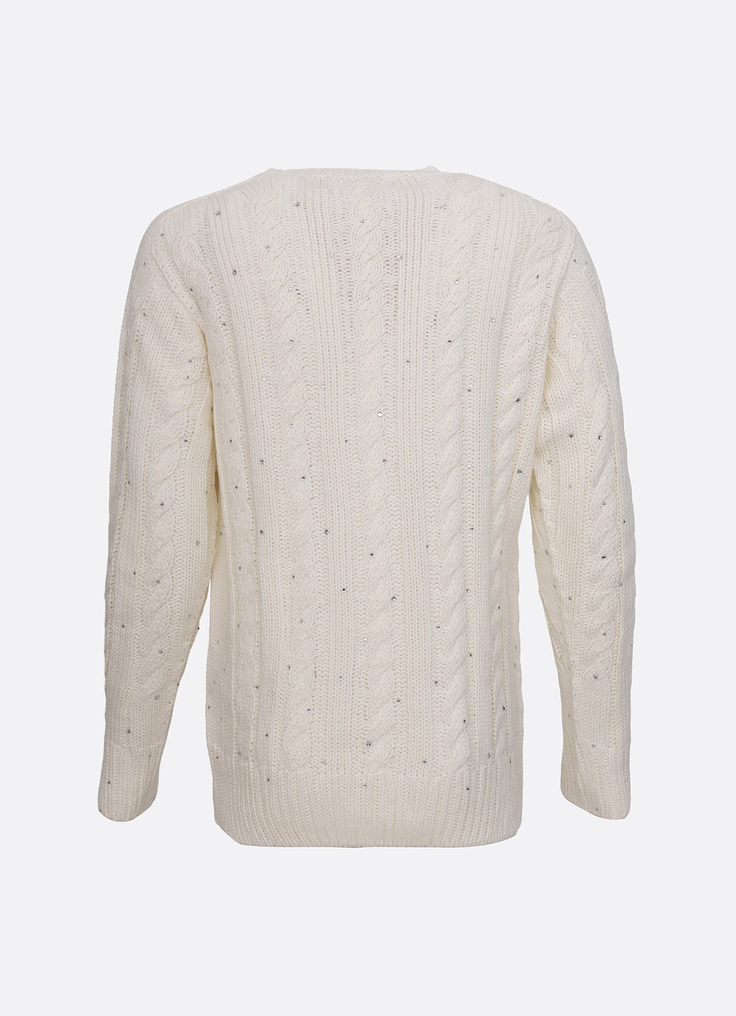 Blusa Tricot Sem Costura Tranças Cristal