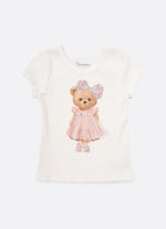 Blusa Ribana Ursinha Saia Tule Bordado