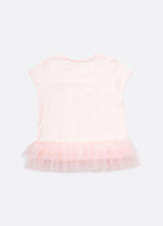 Blusa Cotton Babados Tule Maxi Laço
