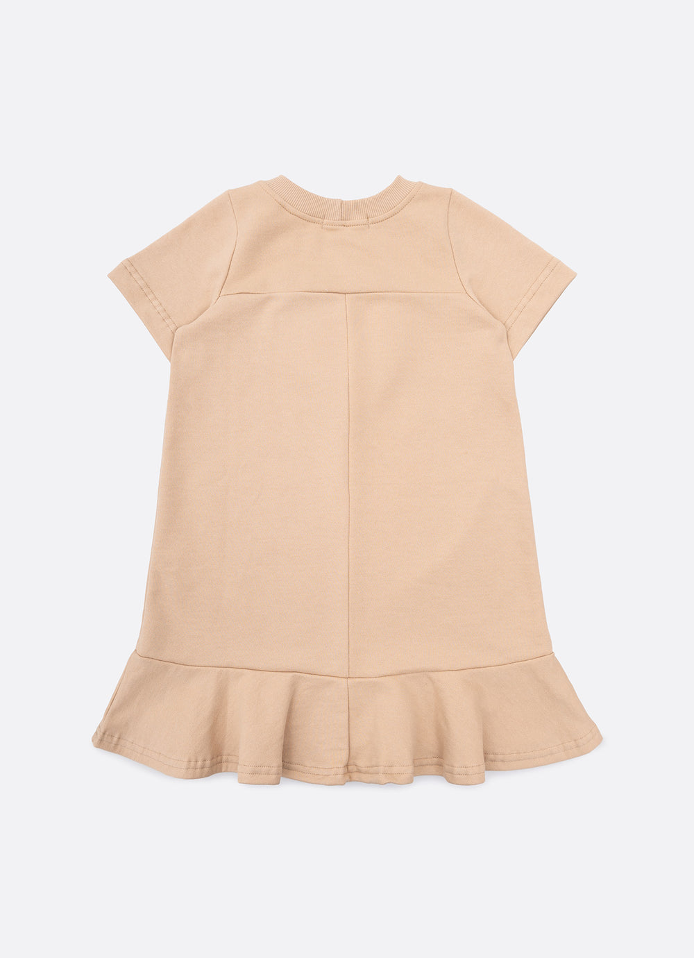 Vestido Moletom Rosto Urso Pele Bordado