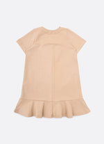 Vestido Moletom Rosto Urso Pele Bordado