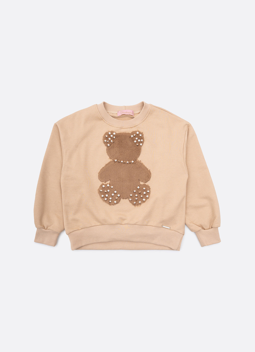 Blusa Moletom Urso Pele Bordados