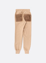 Calça Moletom Bolsos Pele