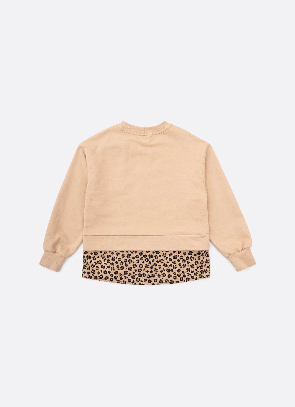 Blusa Moletom Efeito Sobreposição Onçinha Laço