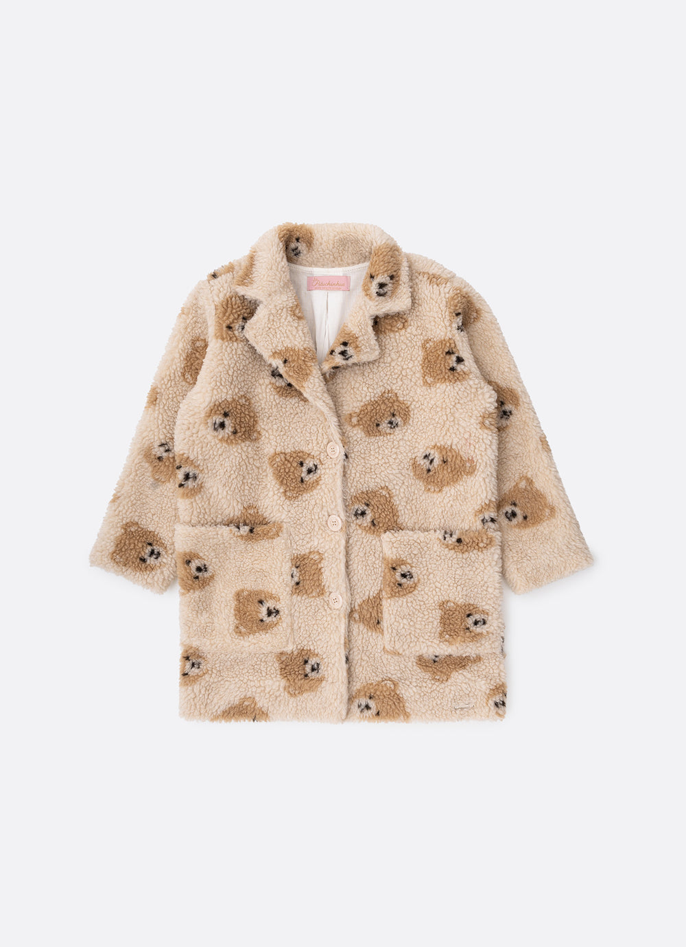 Maxi Casaco Teddy Rosto Ursinhas