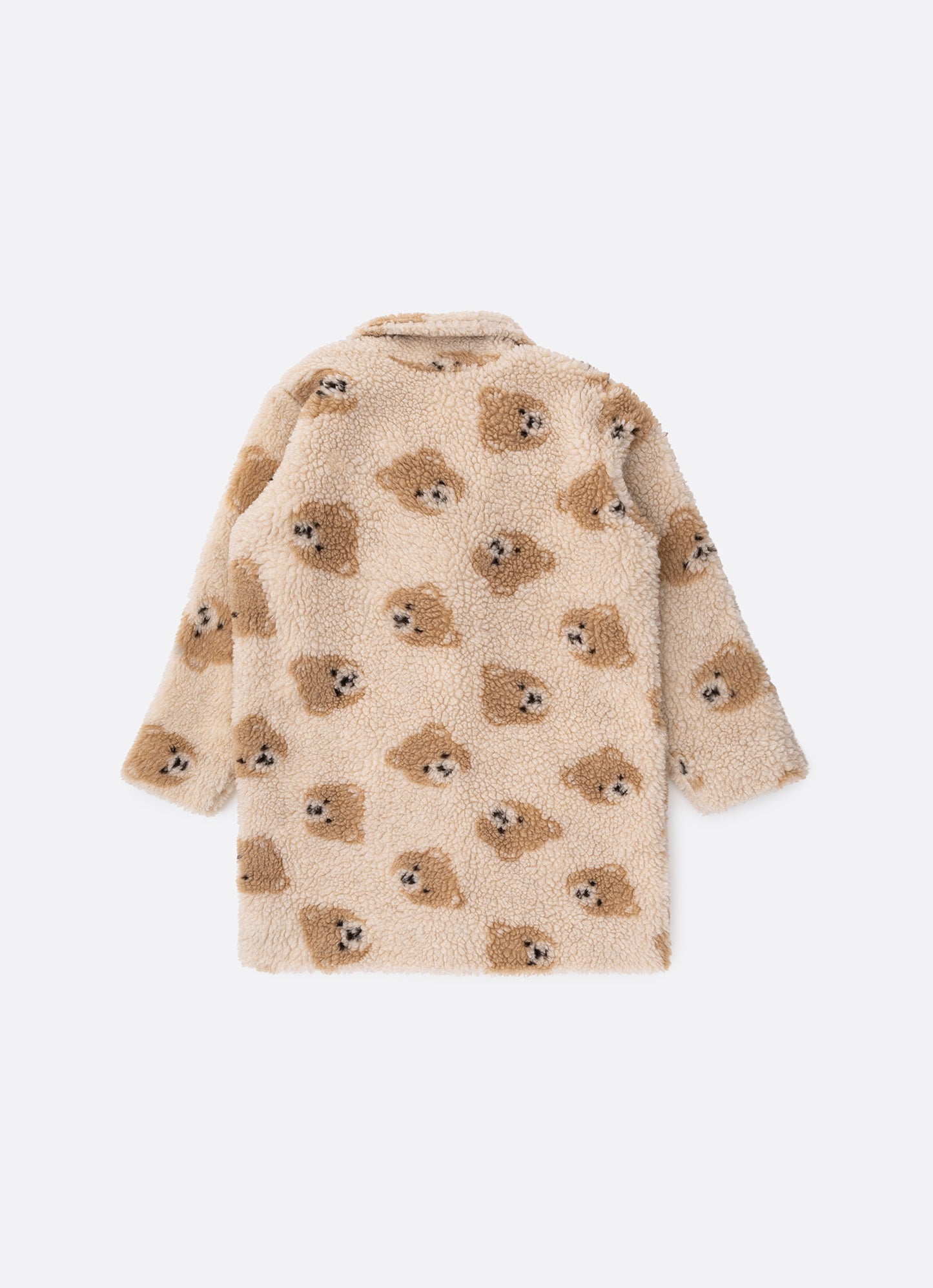 Maxi Casaco Teddy Rosto Ursinhas