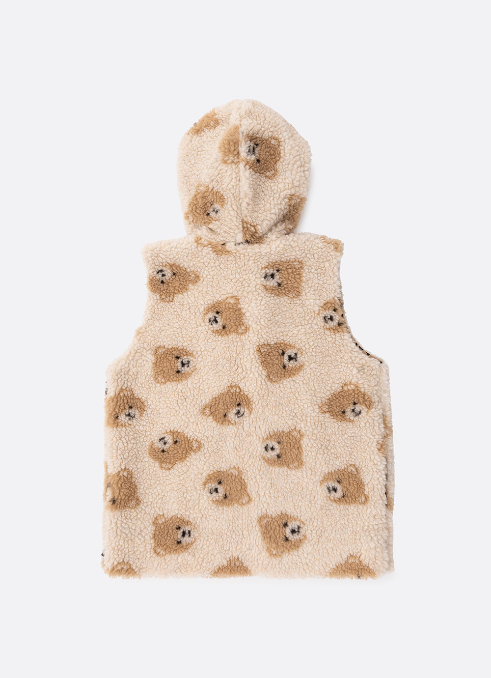 Colete Teddy Rosto Ursinhas Com Capuz