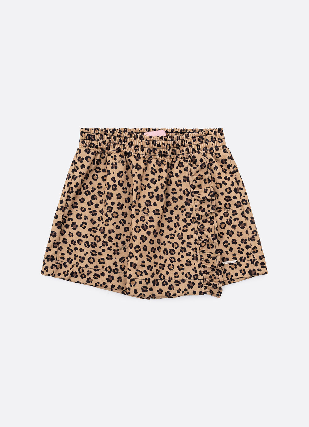 Saia Short Sarja Estampa Oncinha