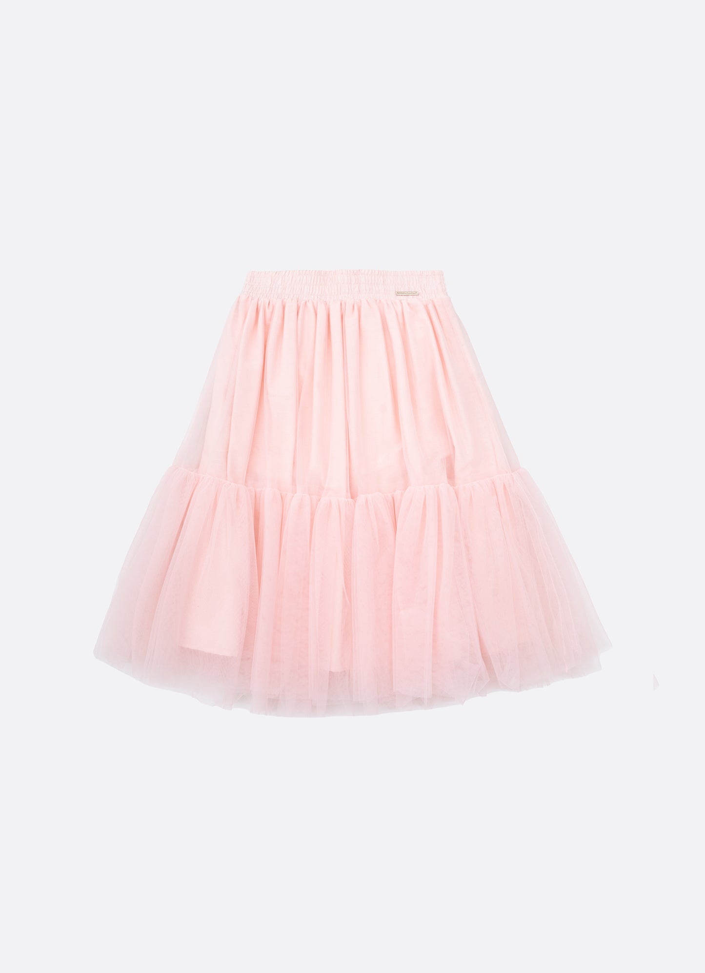 Saia Short Midi Tule Babado