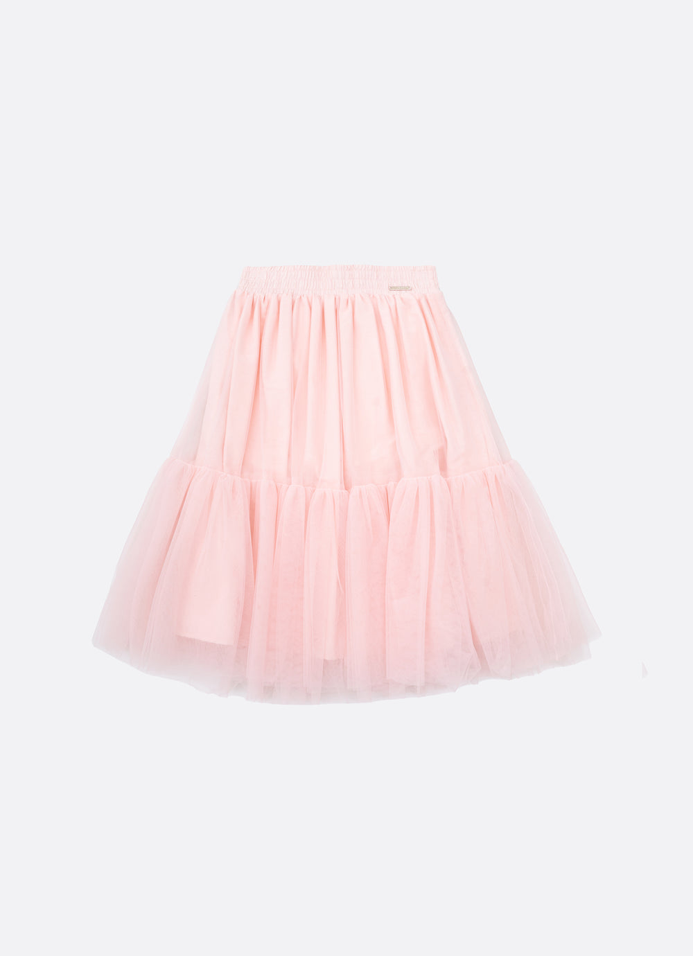 Saia Short Midi Tule Babado