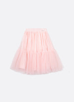 Saia Short Midi Tule Babado