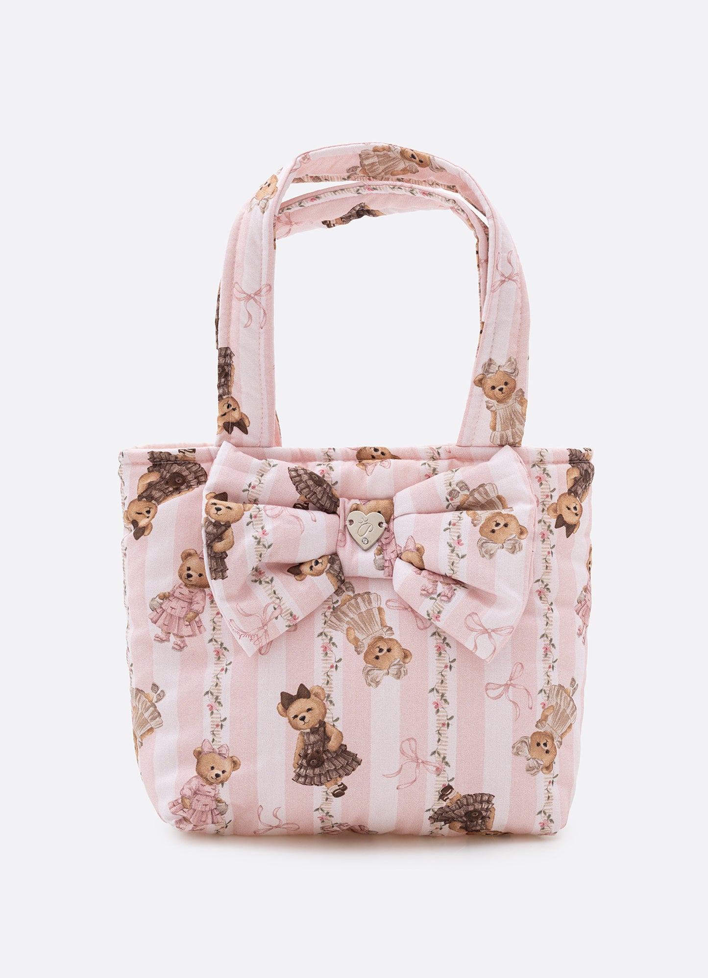 Bolsa Puffer Estampada Laço
