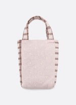 Bolsa Tricot Ursinha Xadrez PomPom