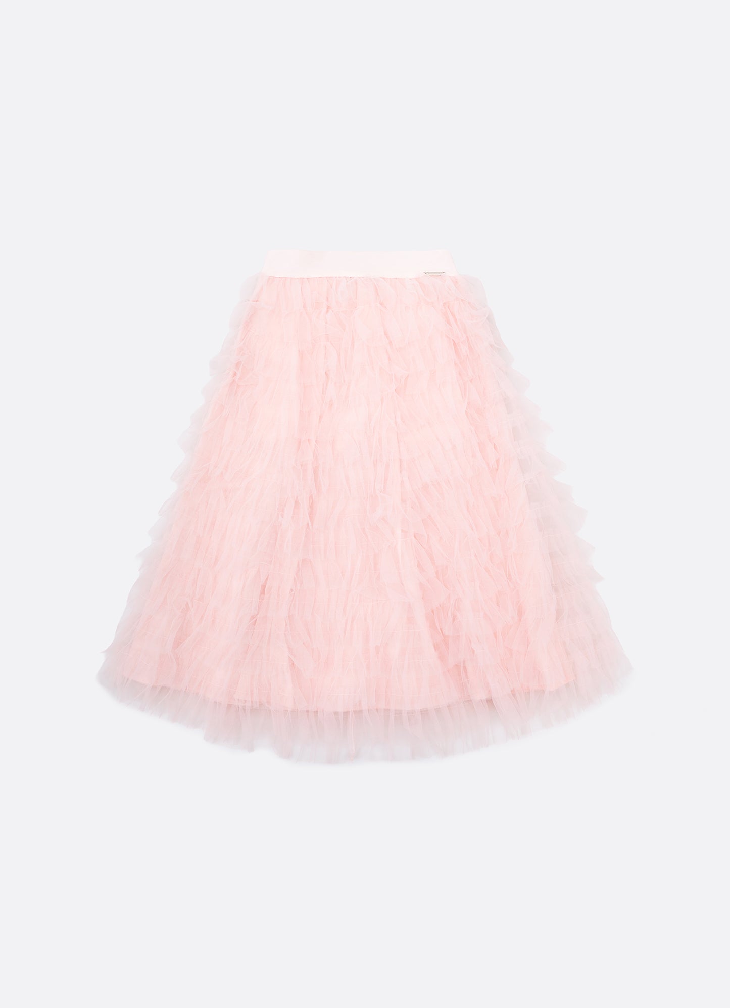 Saia Short Midi Tule Babados