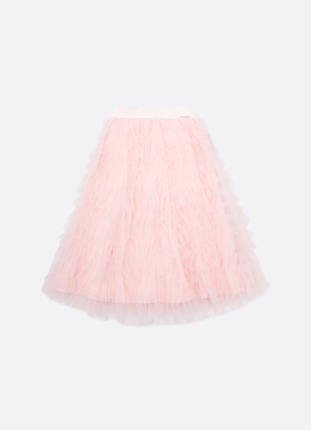 Saia Short Midi Tule Babados