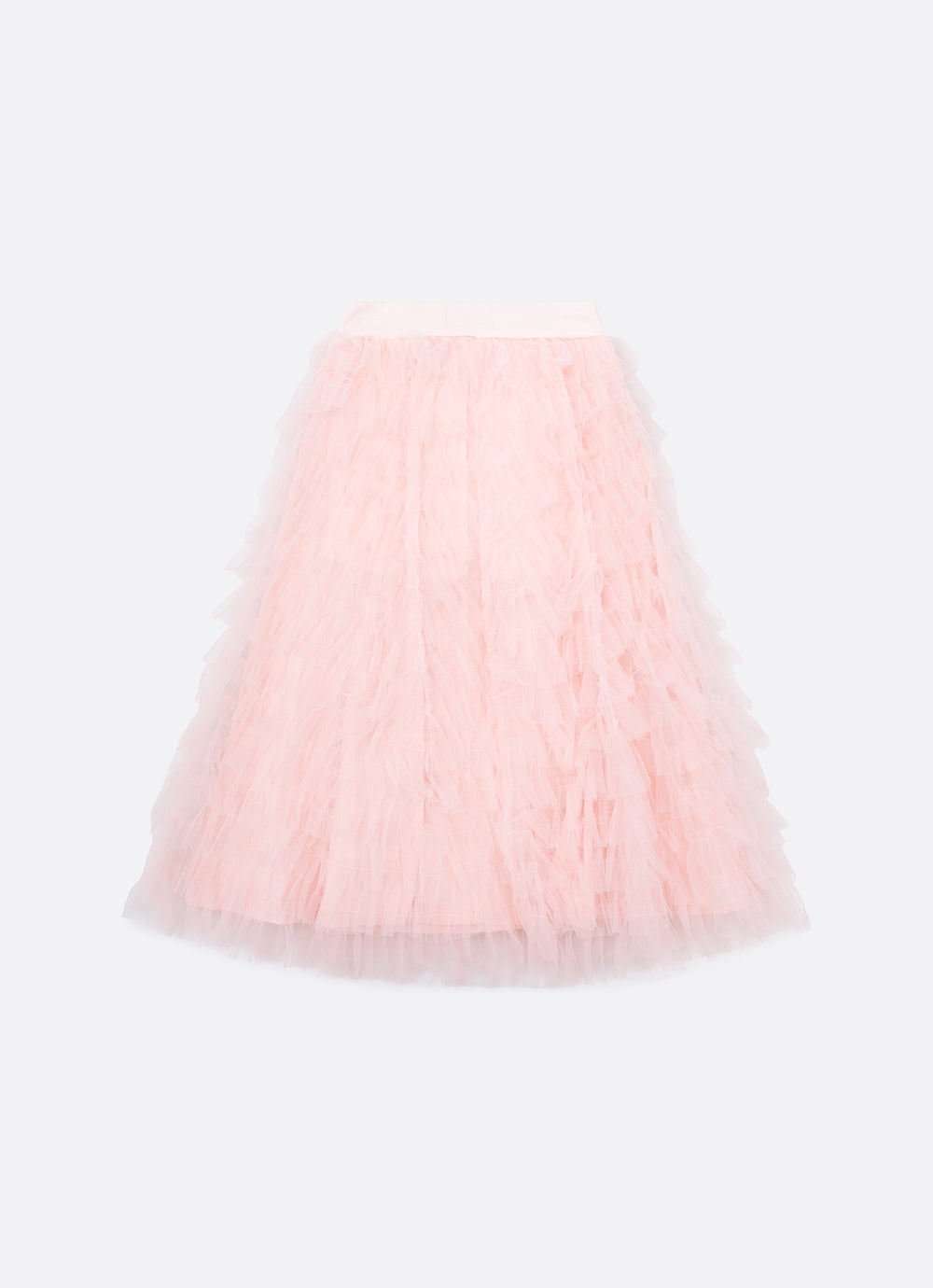 Saia Short Midi Tule Babados