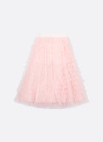 Saia Short Midi Tule Babados