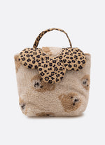 Bolsa Teddy Rostinho Ursas Detalhe Onçinha
