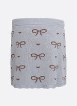 Saia Short Tricot Laços e Corações